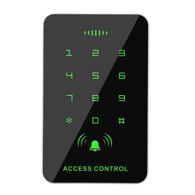 RFID Toegangscontrole Kaartlezer Wachtwoord Met 5 Sleutelhanger black