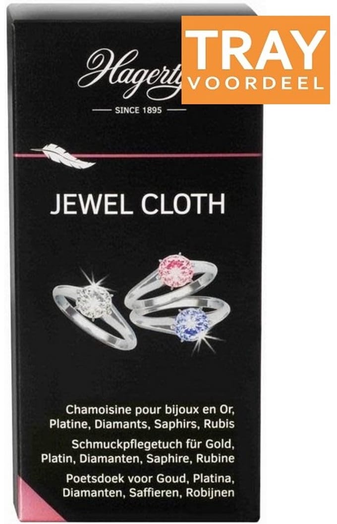 HAGERTY JEWEL CLOTH POETSDOEK VOOR SIERADEN 12 X 1 STUK