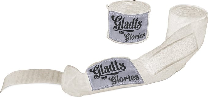 Gladts Boksbandages – Wit – 460 cm – 1 paar – Boksen, kickboksen, Muay Thai en MMA