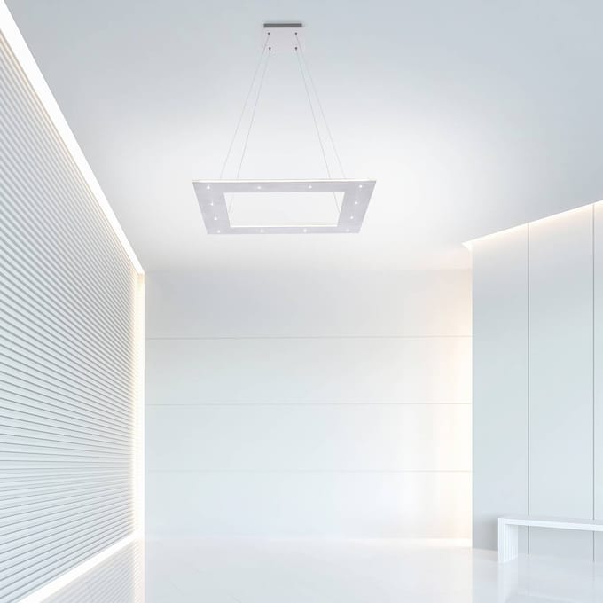LED hanglamp PURE Cosmo, aluminium, 50 cm, CCT, afstandsbediening