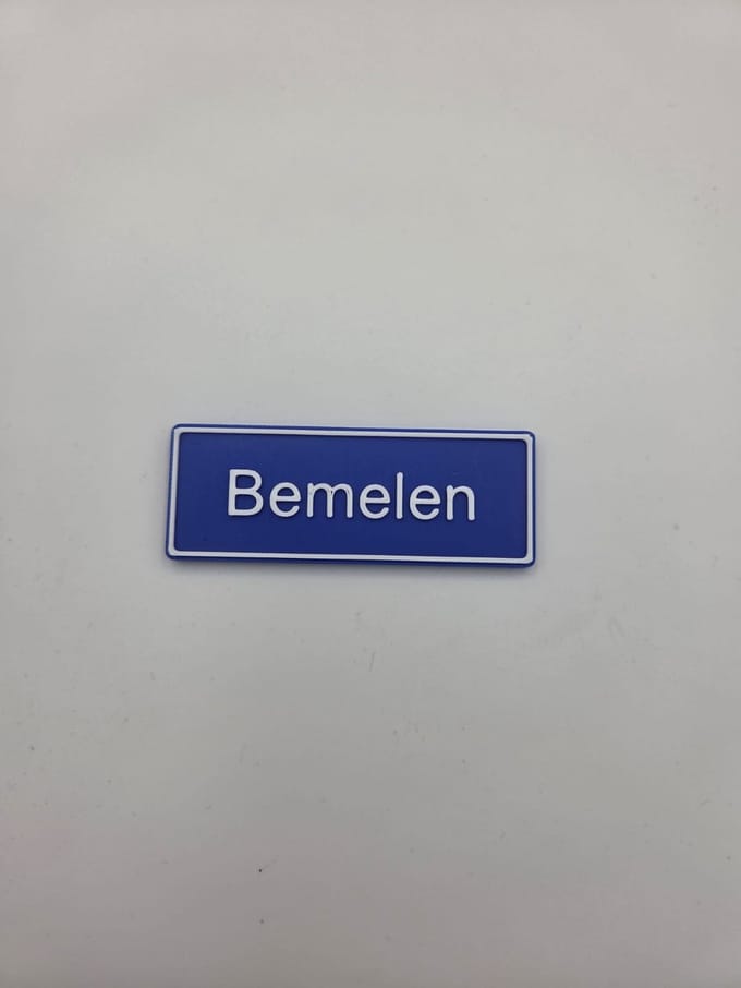 Koelkast Magneet plaatsnaam 8 X 3 CM Bemelen