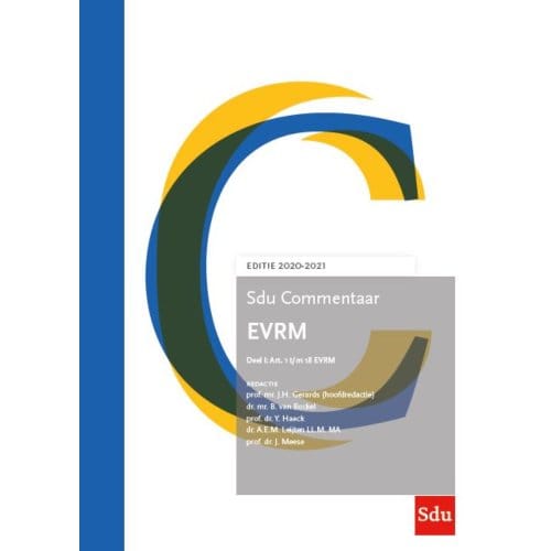 Sdu Commentaar Evrm 2020-2021 (Set 2 Ex.) - Sdu Commentaar