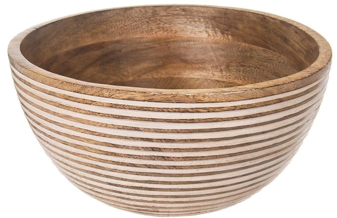 Orion Mango - Houten Serveerkom - 25 cm - 3 l - Uniek Design