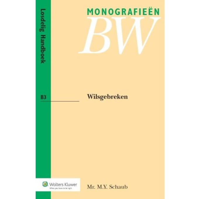 Wilsgebreken - M.Y. Schaub