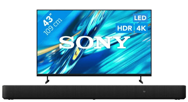 Sony Bravia 3 II Led 43" (2026) + Sony HT-S2000 Zwart