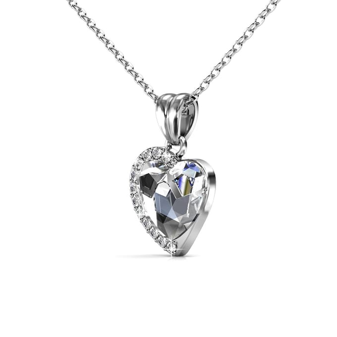 Liefdeshangers - Zilver en Kristal