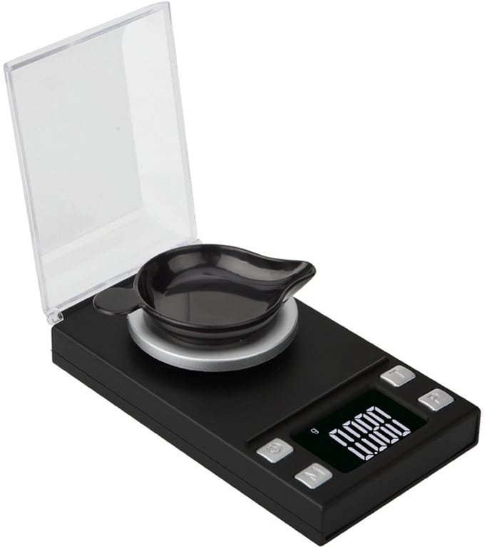 Elektronische digitale weegschaal 100g/0,001g met tarrafunctie