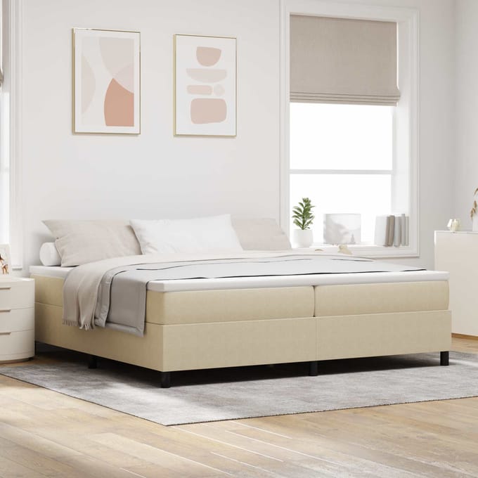 vidaXL - Platformbedframe - Grijs - Groen - 200 - x - 200 - cm - Corduroy - stof