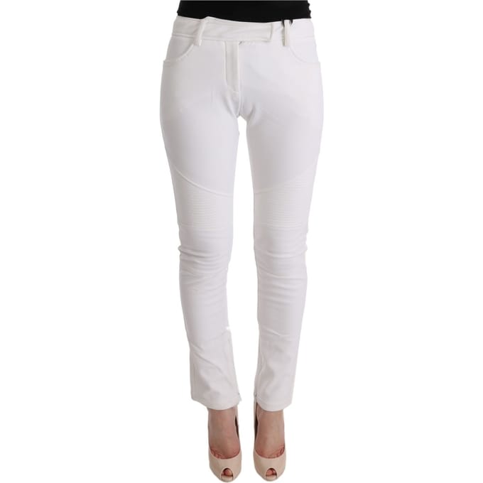Witte Paneel Detail Broek