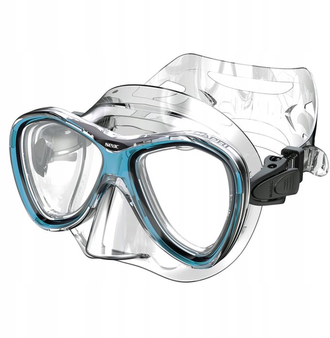 SEAC Capri Duikmasker - Transparant Siliconen, Lichtblauw