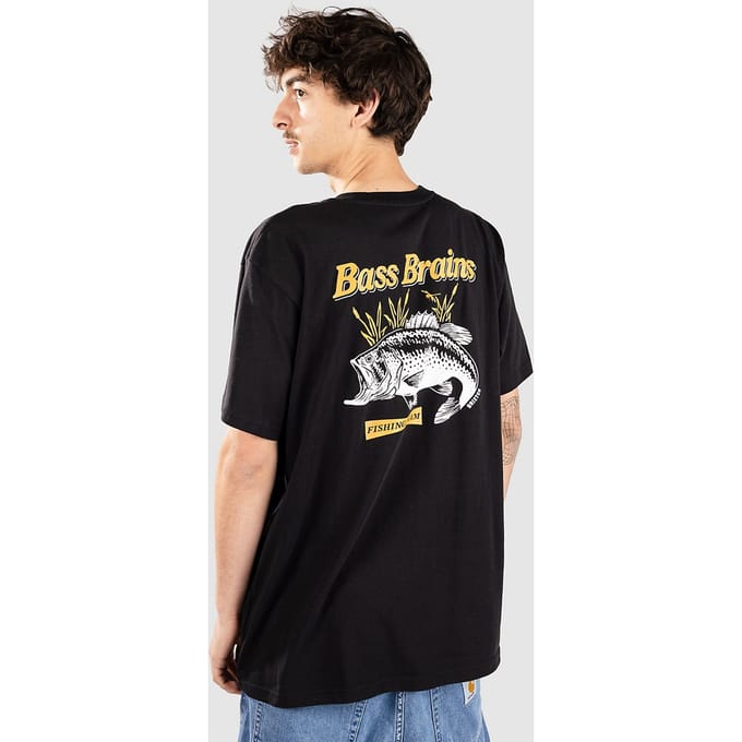 Brixton Bass Brains T-Shirt zwart