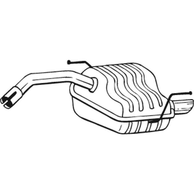 Geluiddemper achter BOSAL 100-169