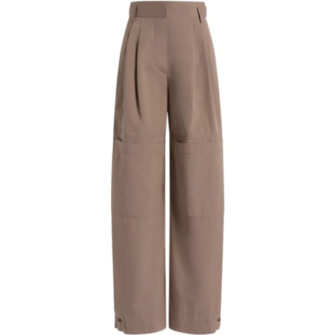 Vrouwenbroek Alberta Ferretti - gebruik van katoenen broeken - bruin