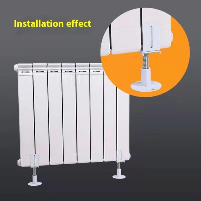 Radiator Voeten - Radiator Ondersteuning - Verwarming Stabiliseren - Verstelbare Hoogte - 8-28 inch - Wit