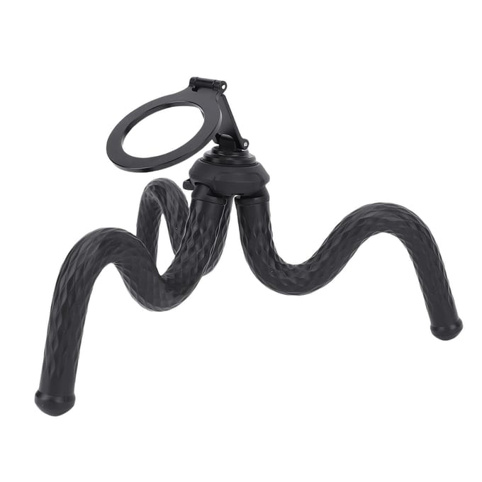 Magnetisch Flexibel Telefoonstatief met 1/4 Inch Schroef Draagbaar Buigbaar Camera Statief Standaard voor Video-opname gray