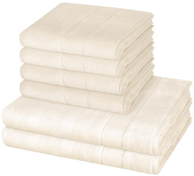 Cawö Sonstiges 4 X handdoek 2 X douchehanddoek - in set 6 pack Noblesse