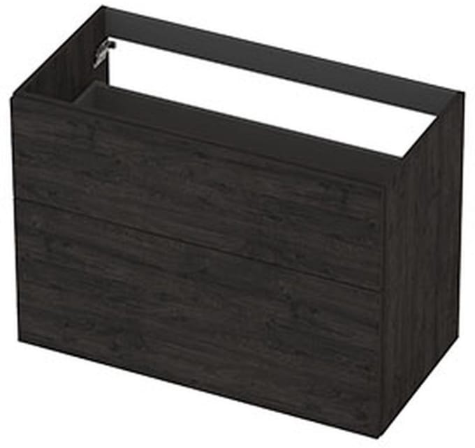 INK - Onderkast 2L A-sym Decor Tbv Grepen - 900x450x650 Mm - Houtskool Eiken