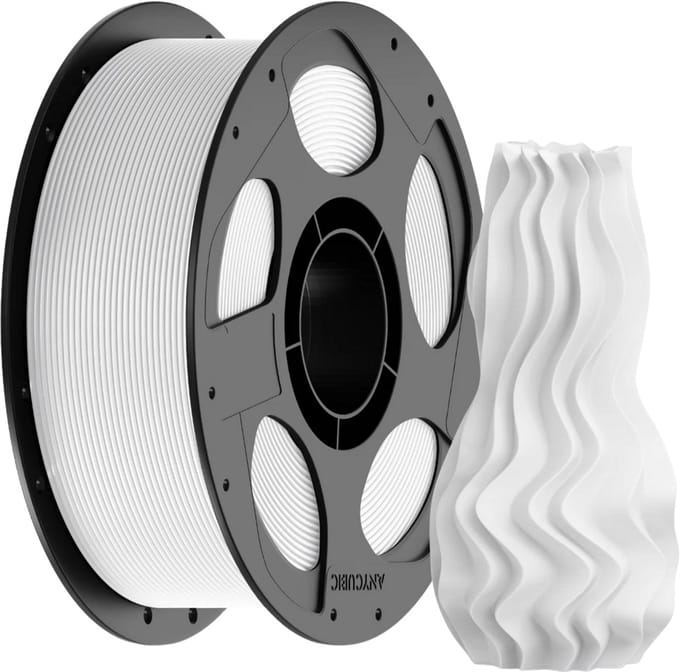 JOYBUY x ANYCUBIC PLA Basic printfilament, 1 kg spoel, 1,75 mm diameter, ±0,02 mm tolerantie - Wit