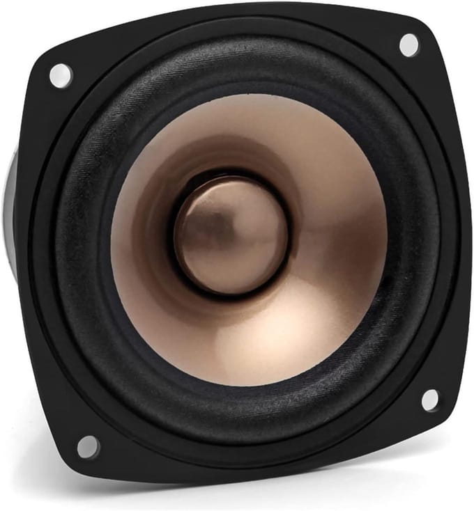 4 Inch Luidspreker - Full Range Speaker - Muziek Luisteren - Krachtige Bas - 4 Ohm 100W - Goud