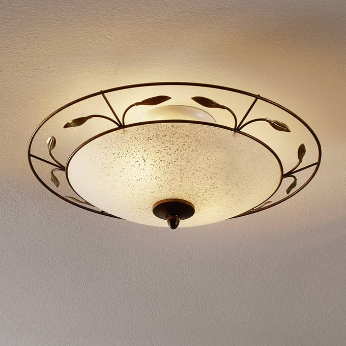 ORION Luca plafondlamp met scavo glas