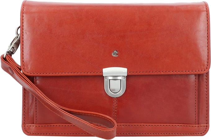 Esquire Polstas Utensil zak Toscana Wristlet Bag Coffee Donkerbruin