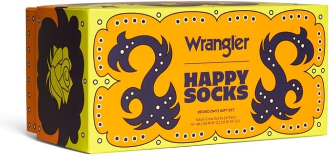 Happy Socks - Wrangler 6-pack Rodeo days Gift Set MT 41-46