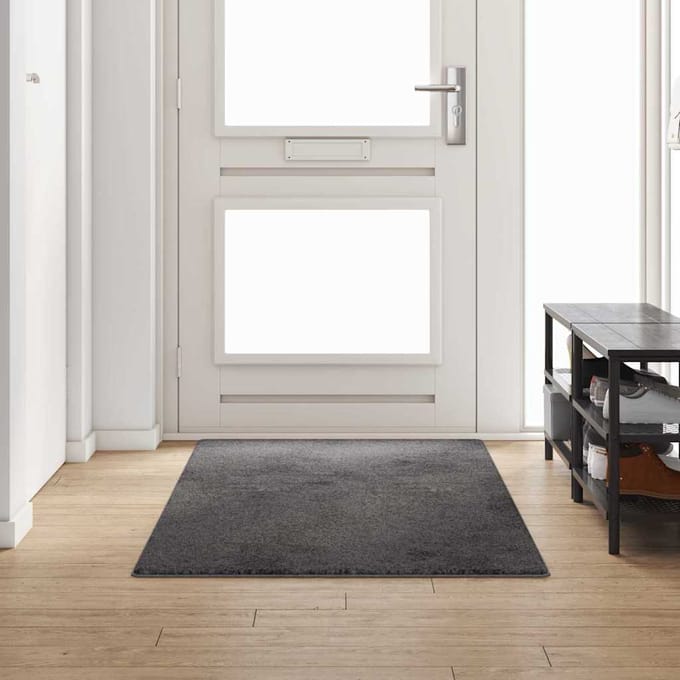 vidaXL Tapijt Loper Grijs 100 x 250 cm 100% Polypropylene Tuft