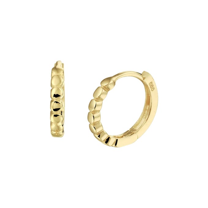 Marie Celeste klapoorringen 12 mm - 12 mm - Goud