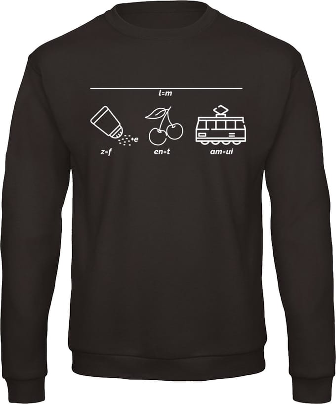 Mijn foute kersttrui - Rebus - Sweater - zwart - XL