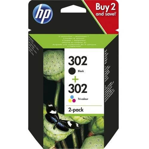 HP Inktcartridge 302 (X4D37AE) Zwart + 3 kleuren Multipack