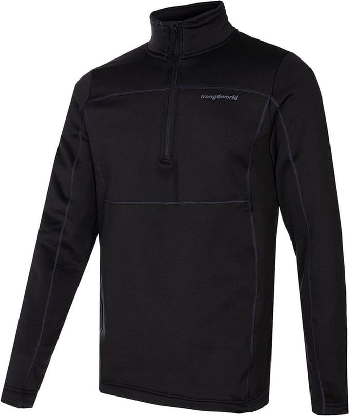 Trangoworld Drammen Fleece Met Halve Rits Zwart S Man