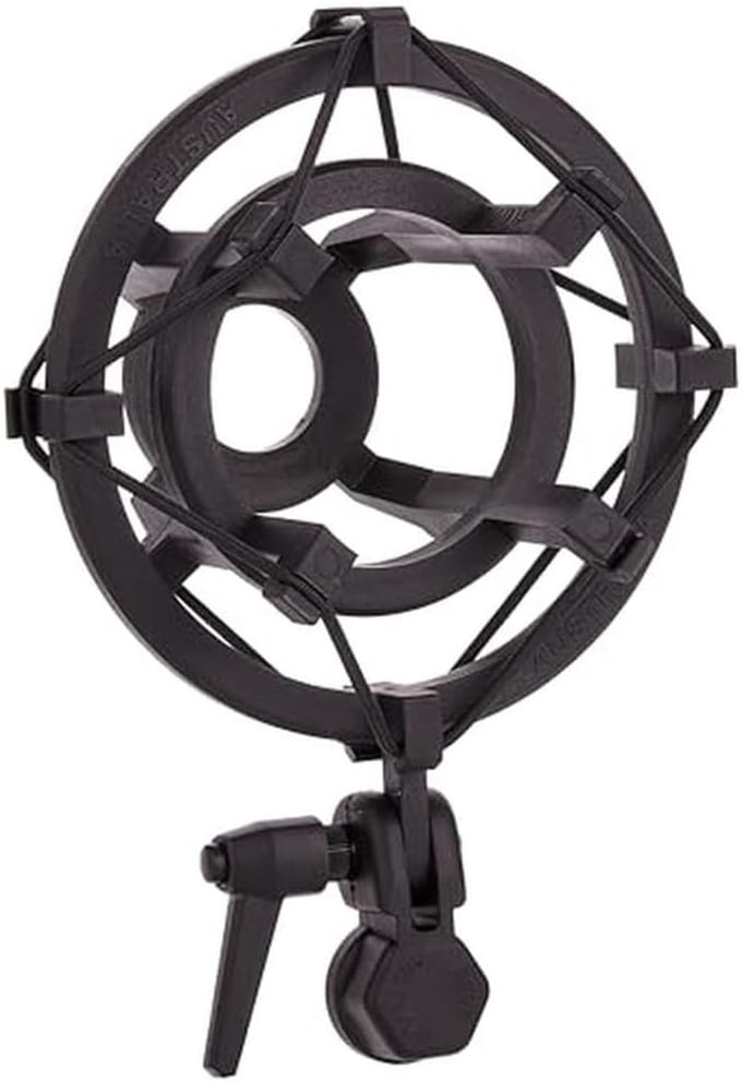 Microfoonhouder - Studiomicrofoon Spin - Opnemen Geluid - Trillingsisolatie - 21x15x10 cm - Zwart