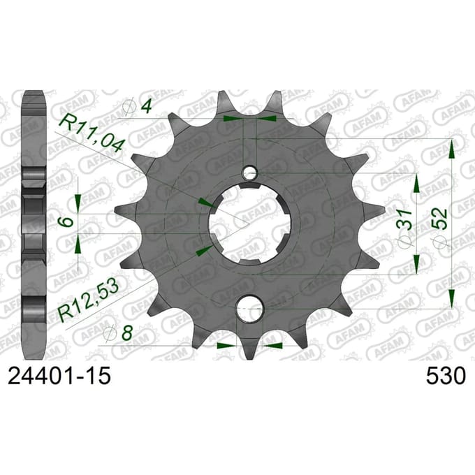 Tandwiel Afam 530 15 dents
