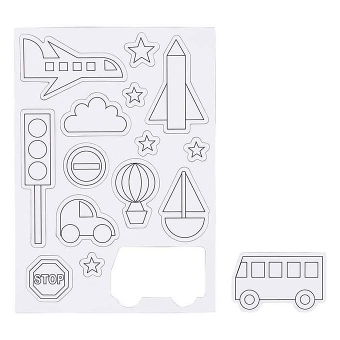 Creativ Company Color your own Magnets - Transport