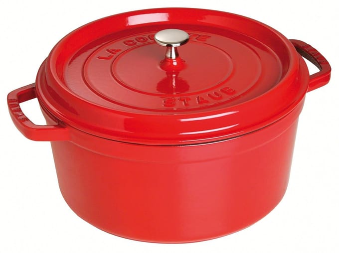 Staub Braadpan / Cocotte - Kersenrood - ø 30 cm / 8.35 liter