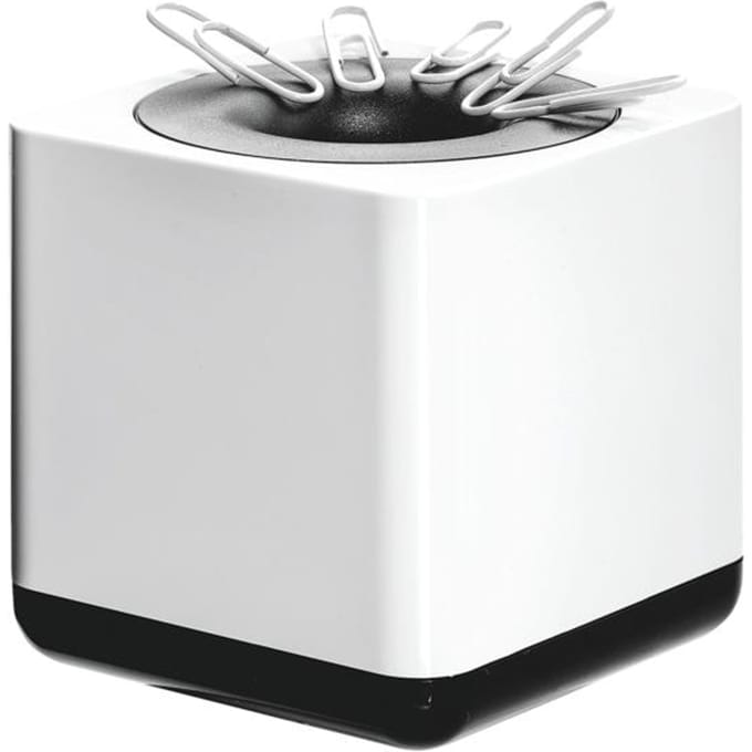 HAN papercliphouder - i-LINE - wit/zwart - magnetisch met rubberen afwerking - HA-17652-32