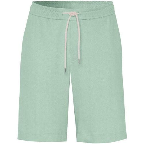 Desoto Bermuda Uni Color Drawstring Short Oxford Licht Groen / male