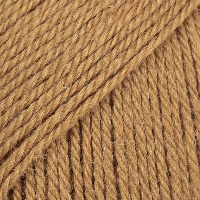 DROPS Flora Uni Colour - 25 karamel - Wol Garen