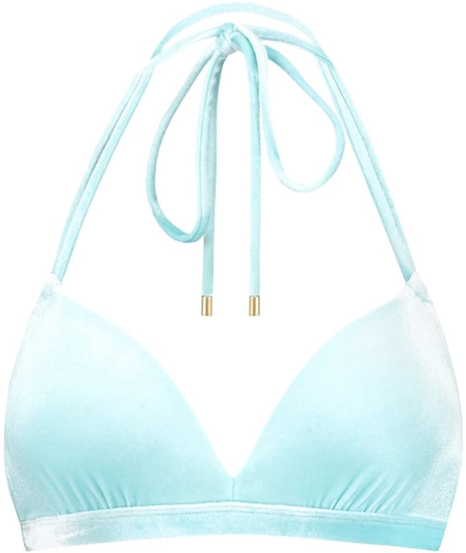 Beachlife padded wired bikini top in de kleur blauw.