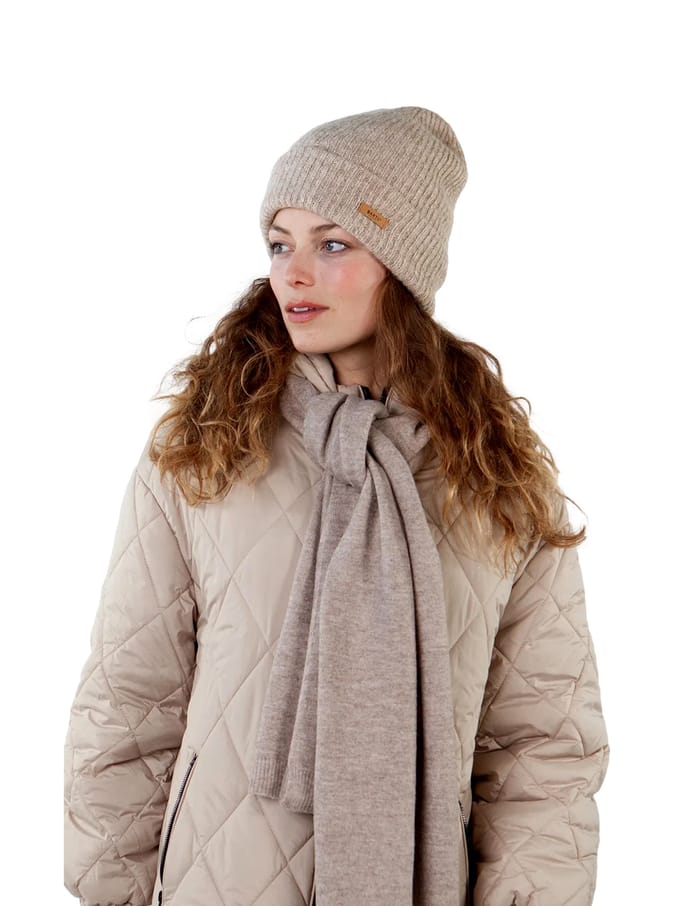 BARTS Witzia Beanie Dames Muts - One Size - Lichtbruin