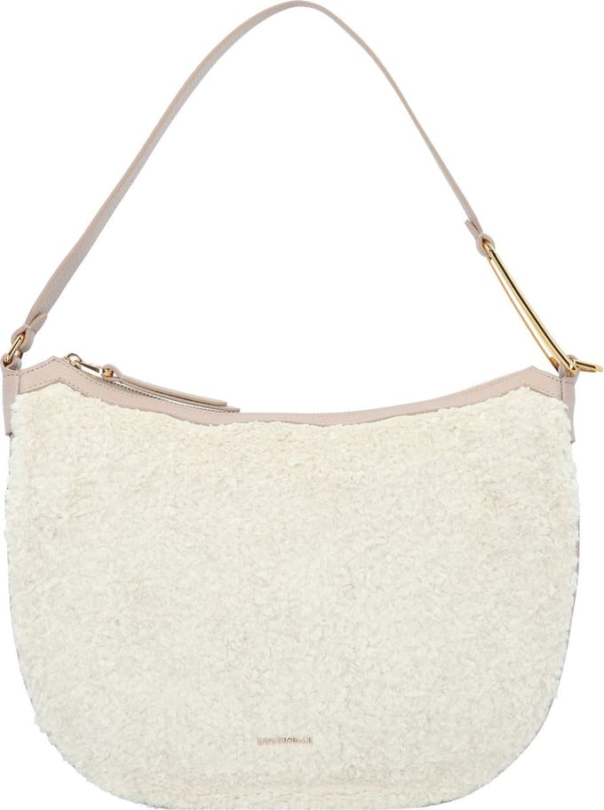 COCCINELLE Schoudertas Priscilla Astra Handbag Natural / Powder Pi. Beige