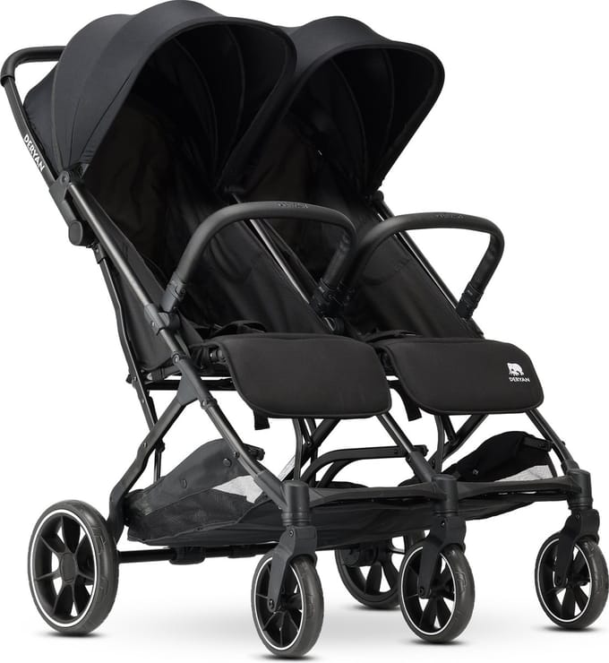Deryan Rolo X2 XL Duo Buggy - 2 persoons - Compact & Licht - Zwart