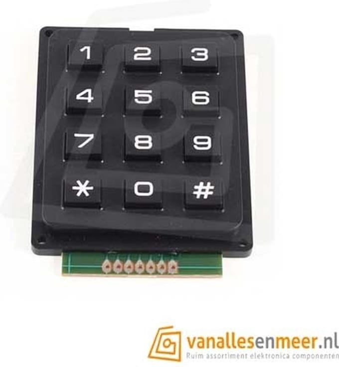3x4 12 Button keypad compatibel met Arduino