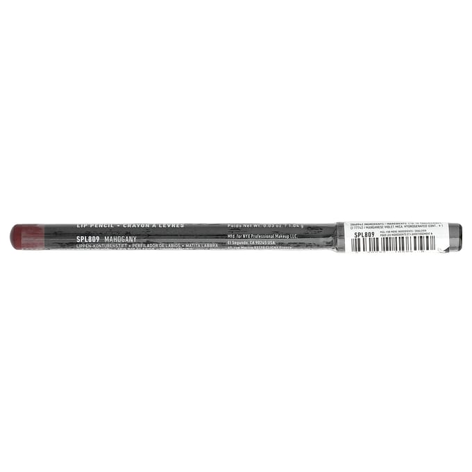 NYX Professional Makeup, Slim Liploodje, 809 Mahoniehout, 1,04 g (0.03 oz) black