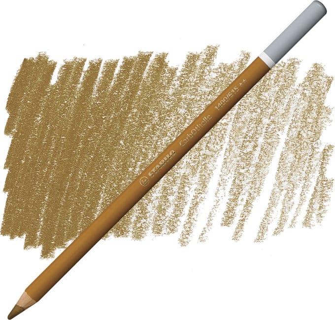 Kleurpotloden STABILO CarbOthello kalkpastel donker oker | 12 stuks