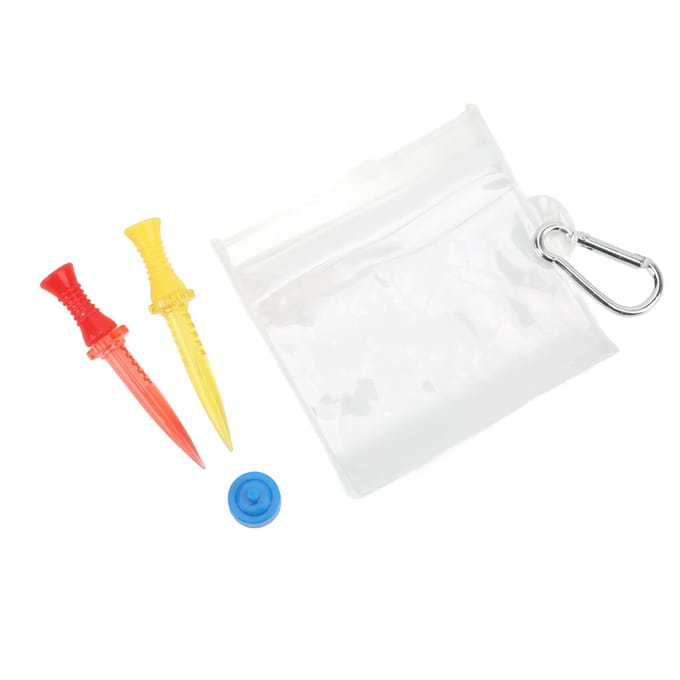 Golf Tee Plastic Magnetische Golf Tee Houder Verstelbare Hoogte met Waterpas voor Driving Range Oefenmat white