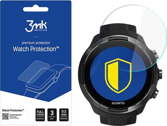 Suunto 9 - 3mk Watch Protection v. FlexibleGlass Lite