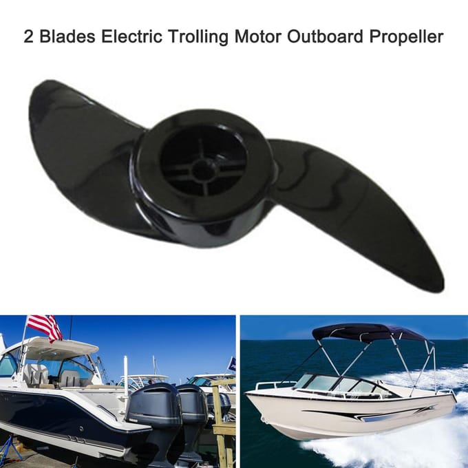 2-blads bootpropeller buitenboordmotorpropeller elektrische trollingmotor buitenboordpropeller voor zwart