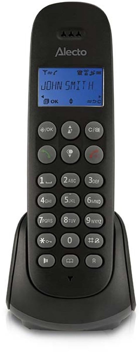 Alecto PDX-300 DECT Telefoon - Telefoonboek met 50 contacten - Zwart