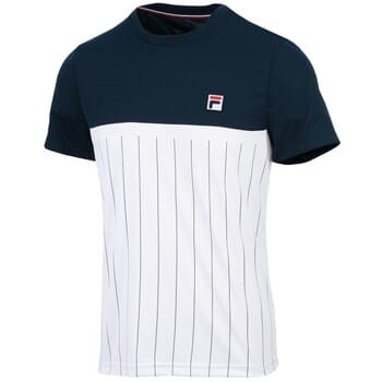 Fila Tee Mika T-shirt Heren-blauw, wit
